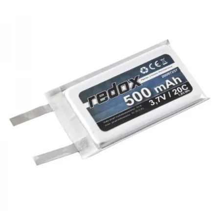 Pojedyncze Ogniwo Redox LiPo 3,7V 500mAh 20c Redox 500 mAh 3,7V 20C (BEZ KON.)
