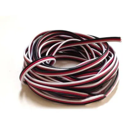 Przewód serwa trójżyłowy 3 x 0,13 mm/1 mb płaski (FUTABA)