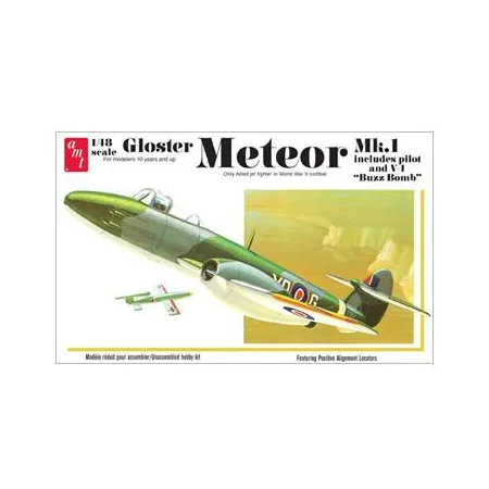 Model plastikowy AMT - Odrzutowiec Gloster Meteor MK-1 Fighter Jet