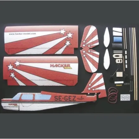 Super Decathlon ARF red (z lotkami) - Samolot Hacker Model-1638951