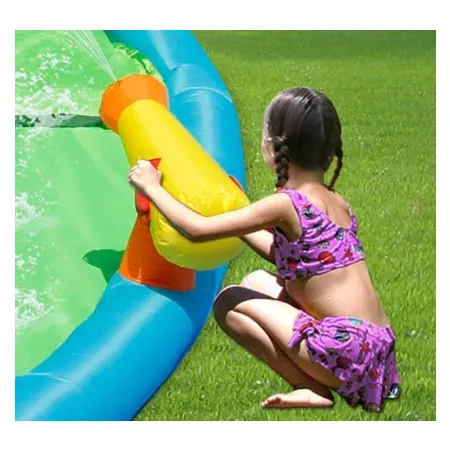 Dmuchaniec Zamek  Wodny Dmuchany HappyHop Słoneczna Oaza 7 In 1-1639131