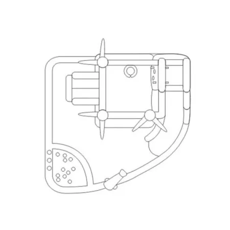 Dmuchaniec Zamek  Wodny Dmuchany HappyHop Słoneczna Oaza 7 In 1-1639133