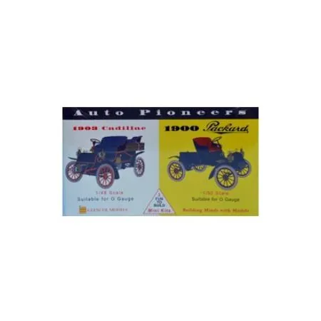 Model plastikowy - Pionierzy motoryzacji Auto Pioneers - 1903 Cadillac / 1900 Packard - Glencoe Models (2szt)