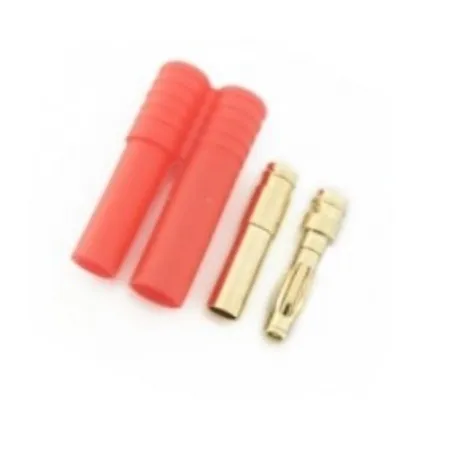 Wtyki GOLD - 4mm - Konektor zestaw z osłonką - 1 szt.