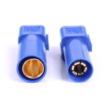 Wtyki XT150 - blue - komplet wtyk i gniazdo wysoko-prądowe w osłonie - AMASS