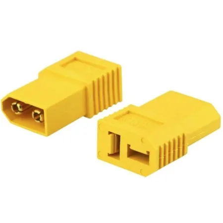 Przejście Adapter Wtyk XT60 (męski) - DEAN T (żeński) krótki AMASS