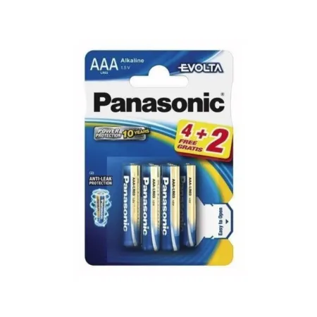 Bateria Alkaliczna Panasonic 1,5V LR03 Evolta AAA - Blister 6 Sztuk