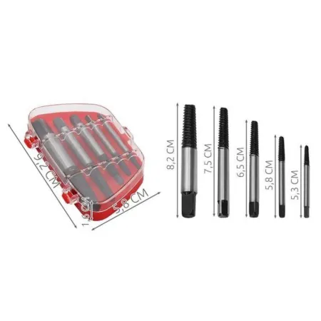 Wykrętak do zerwanych śrub 5szt - Zestaw-1639837