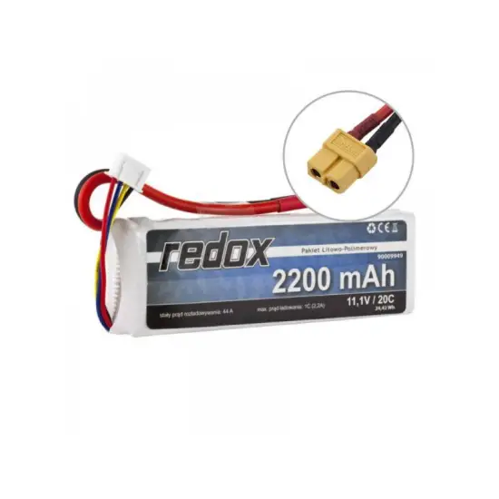 Pakiet Akumulator Redox LiPo 11,1V 2200mAh 20c