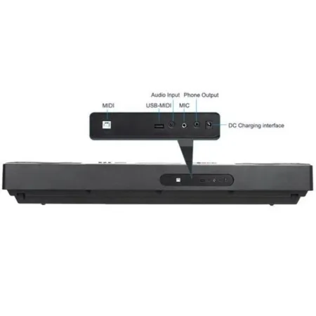 Keyboard Organy 61 Klawiszy Zasilacz MK-816 Z Funkcją Nauki Gry-1640604