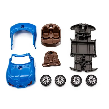 Zabawkowy samochód sportowy Bugatti do rozkręcania i skręcania-1640666