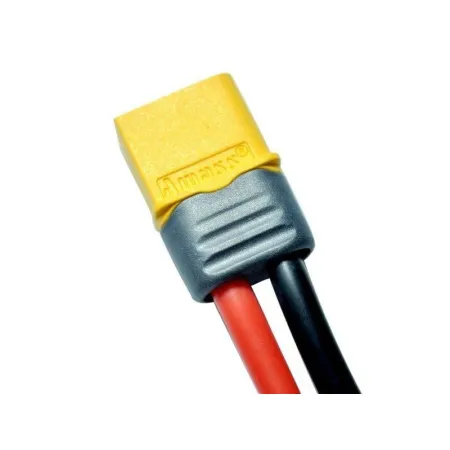 Gniazdo XT60 z osłoną oraz z przewodem - Amass - Żeński 100mm (female)-1640687