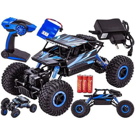 Samochód RC ROCK CRAWLER 2.4GHz 1:18 Niebieski