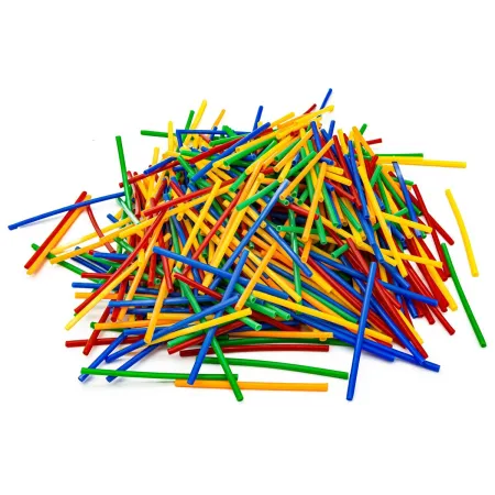 Słomki Konstrukcyjne, Klocki, Patyczki ok. 1200 Sztuk Kuferek-1640819