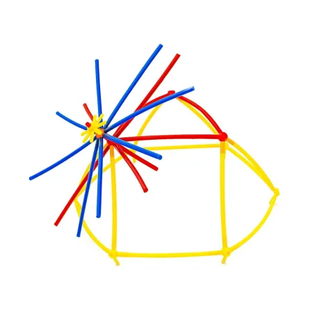 Słomki Konstrukcyjne, Klocki, Patyczki ok. 1200 Sztuk Kuferek-1640821