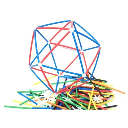 Słomki Konstrukcyjne, Klocki, Patyczki ok. 1200 Sztuk Kuferek-1640826