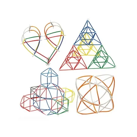 Słomki Konstrukcyjne, Klocki, Patyczki ok. 1000 Sztuk Kuferek-1640839