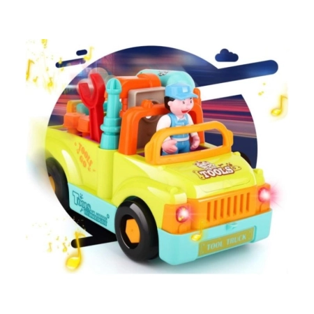 Auto Do Rozkręcania i Skręcania + Narzędzia, Jeździ, Świeci, Gra Melodie Wkrętarka-1640905