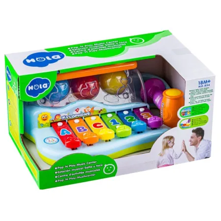 Organki, Cymbałki, Pianinko, Zabawka Edukacyjna + Piłeczki-1640932