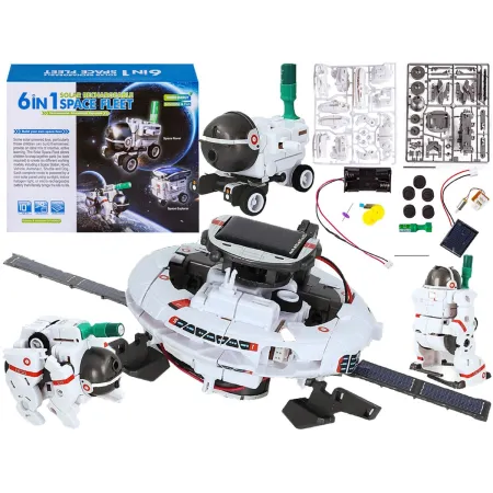 Zabawka Solarna Edukacyjny Solarny Robot Astronauta Statek Samolot  6w1