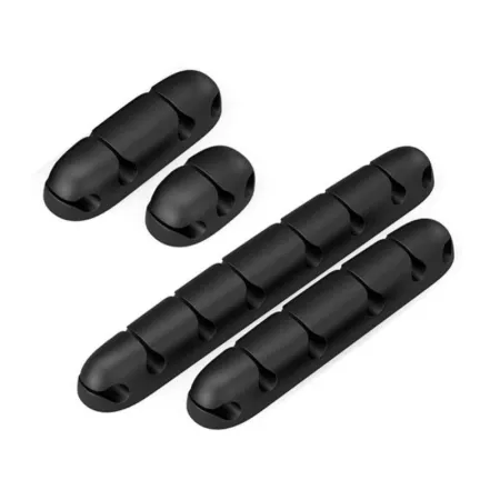 Organizer Kabli, Uchwyt Do Przewodów Samoprzylepny, Zestaw - 4 Sztuki-1641024