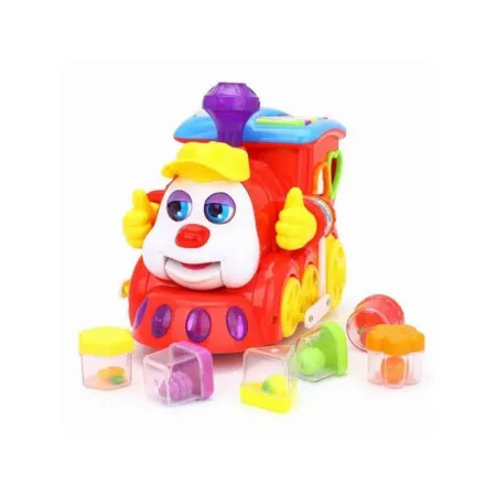 Kolorowa Lokomotywa, Ciuchcia Sorter Klocki Dźwięk Hola-1641033
