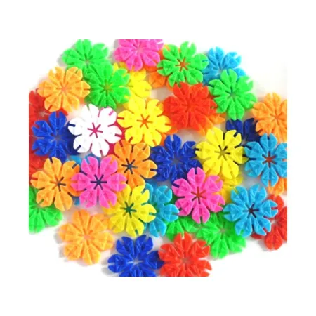 Klocki Konstrukcyjne, Rzepy, Kreatywne Rzepki Czepki Płatki Śniegu ok. 1500 Sztuk DUŻE 4,1CM-1641043