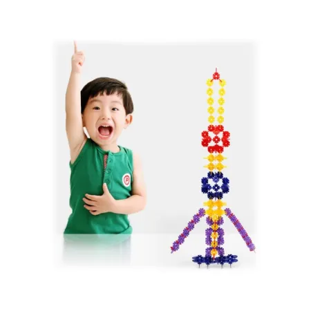 Klocki Konstrukcyjne, Rzepy, Kreatywne Rzepki Czepki Płatki Śniegu ok. 1500 Sztuk DUŻE 4,1CM-1641045