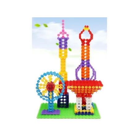 Klocki Konstrukcyjne, Rzepy, Kreatywne Rzepki Czepki Płatki Śniegu ok. 1500 Sztuk DUŻE 4,1CM-1641046