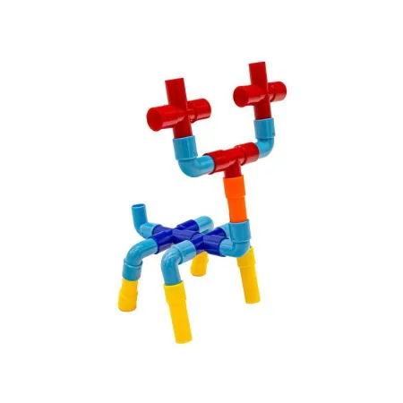 Klocki Słomki Konstrukcyjne, Kolorowy Rurociąg Rury Rurki ok. 340 Elementów-1641085
