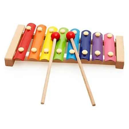 Cymbałki Drewniane + Pałeczki, Ksylofon Dla Dzieci