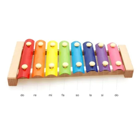 Cymbałki Drewniane + Pałeczki, Ksylofon Dla Dzieci-1641114