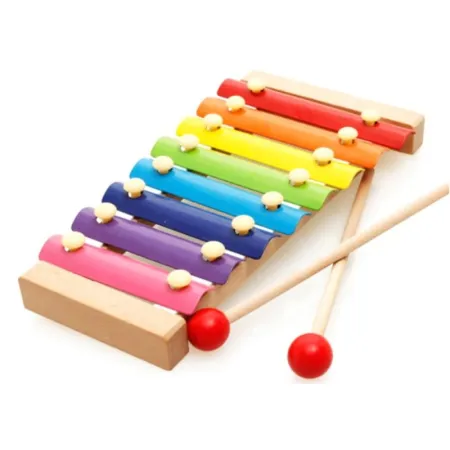Cymbałki Drewniane + Pałeczki, Ksylofon Dla Dzieci-1641118