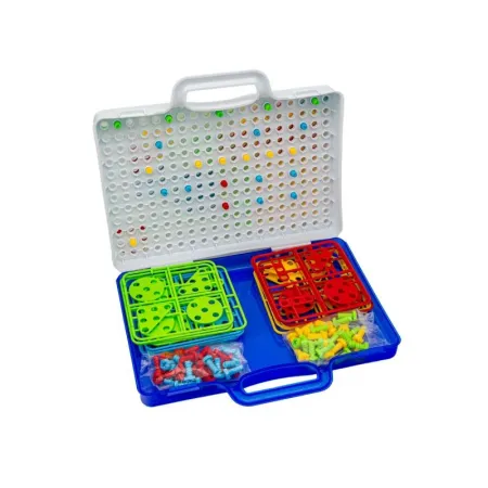 Edukacyjna Układanka,Puzzle,Klocki Kreatywna Mozaika, Wkrętarka 151 El Zestaw Konstrukcyjny-1641189