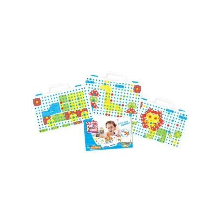 Edukacyjna Układanka,Puzzle,Klocki Kreatywna Mozaika, Wkrętarka 151 El Zestaw Konstrukcyjny-1641197