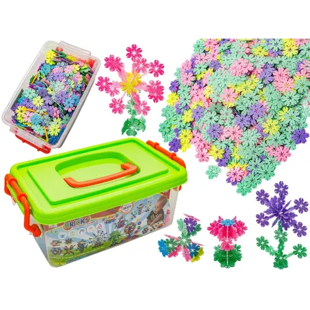 Klocki Konstrukcyjne, Rzepy, Kreatywne Rzepki Czepki Płatki Śniegu ok. 1000 Sztuk 3,1CM