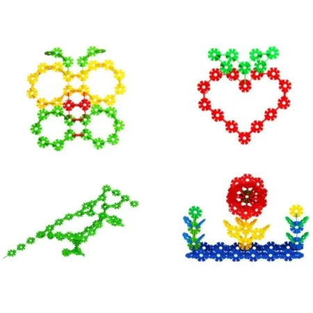 Klocki Konstrukcyjne, Rzepy, Kreatywne Rzepki Czepki Płatki Śniegu ok. 1000 Sztuk 3,1CM-1641207