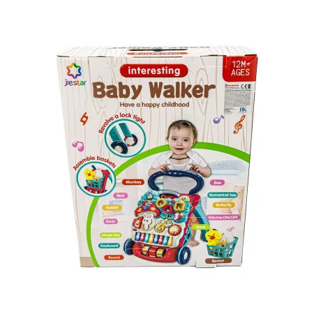 Wielofunkcyjny Interaktywny Jeździk Pchacz Chodzik Grający NOWOŚĆ-1641226