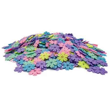 Klocki Konstrukcyjne, Rzepy, Butelka, Kreatywne Rzepki Czepki Płatki Śniegu ok. 1000 Sztuk 3,1CM W Butelce-1641245