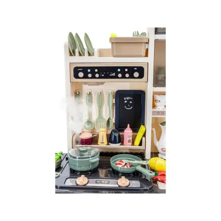 Multifunkcyjna Kuchnia Z Jajowarem - Para I Dźwięk BEŻOWO-SZARA-1641345