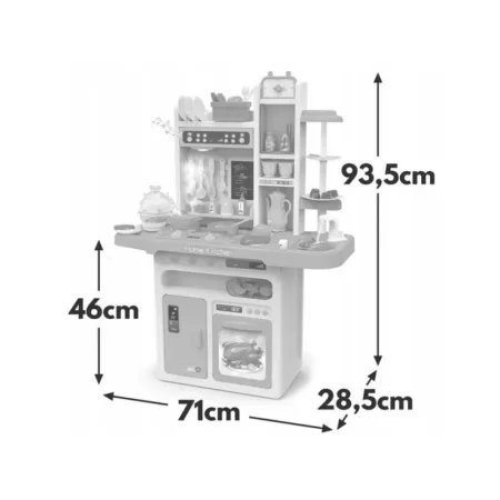 Multifunkcyjna Kuchnia Z Jajowarem - Para I Dźwięk BEŻOWO-SZARA-1641356