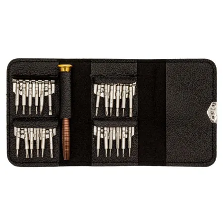 Zestaw precyzyjnych wkrętaków, śrubokrętów - 25w1 końcówek w etui