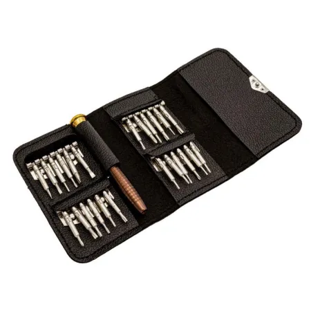 Zestaw precyzyjnych wkrętaków, śrubokrętów - 25w1 końcówek w etui-1641457