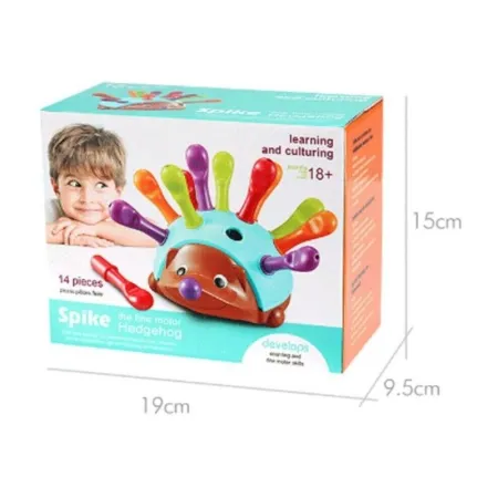 Gra Edukacyjny Wesoły Jeżyk, Jeż - Nauka Kolorów, Liczenia Kolorowe Kolce-1641500