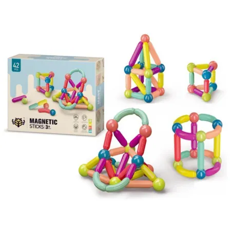 Klocki MAGNETYCZNE Konstrukcyjne 42 Elementy
