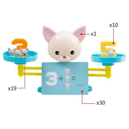 Gra Nauka Liczenia - Równoważnia Waga Szalkowa Pies + Szczenięta - Puppy Up-1641576