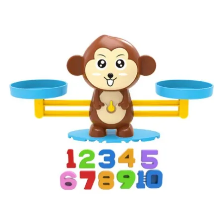 Gra Nauka Liczenia - Równoważnia Waga Szalkowa Małpka - Monkey Balance-1641593
