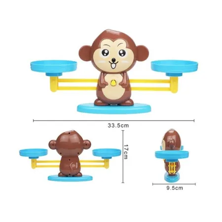 Gra Nauka Liczenia - Równoważnia Waga Szalkowa Małpka - Monkey Balance-1641598