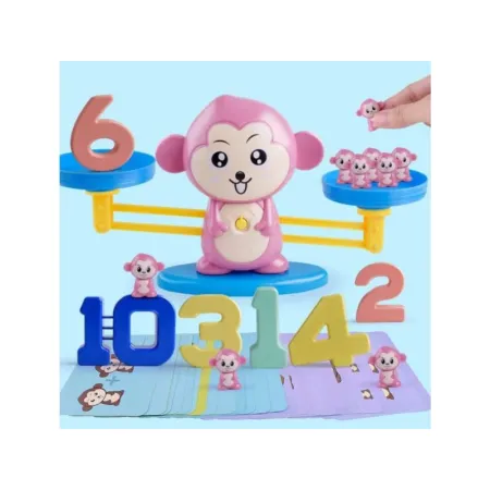 Gra Nauka Liczenia - Równoważnia Waga Szalkowa Małpka - Monkey Balance-1641600