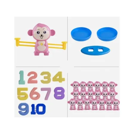 Gra Nauka Liczenia - Równoważnia Waga Szalkowa Małpka - Monkey Balance-1641604